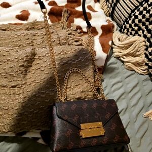 NICOLE MILLER Designer brown Chain Bag